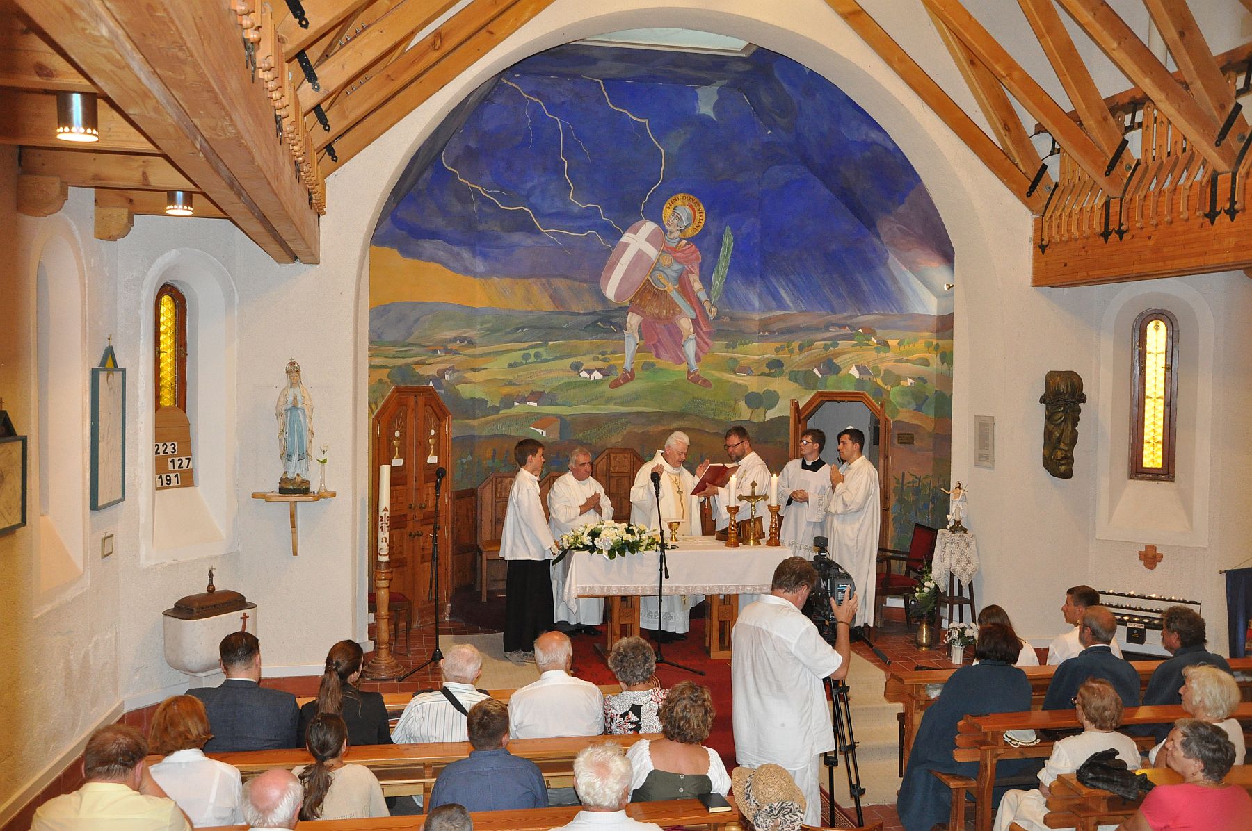 Püspöki szentmise a Szent Donát kápolna búcsúnapján